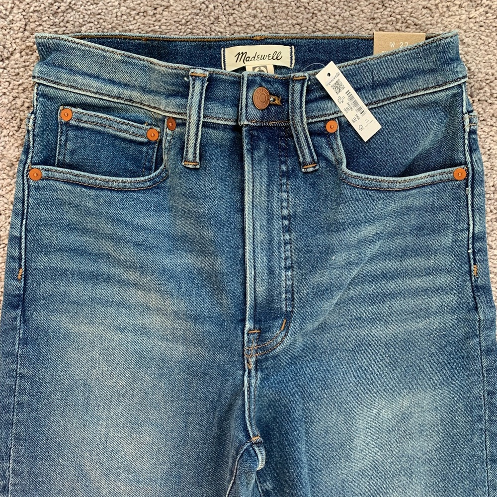 Madewell’s perfect vintage jean in melgrove wash.